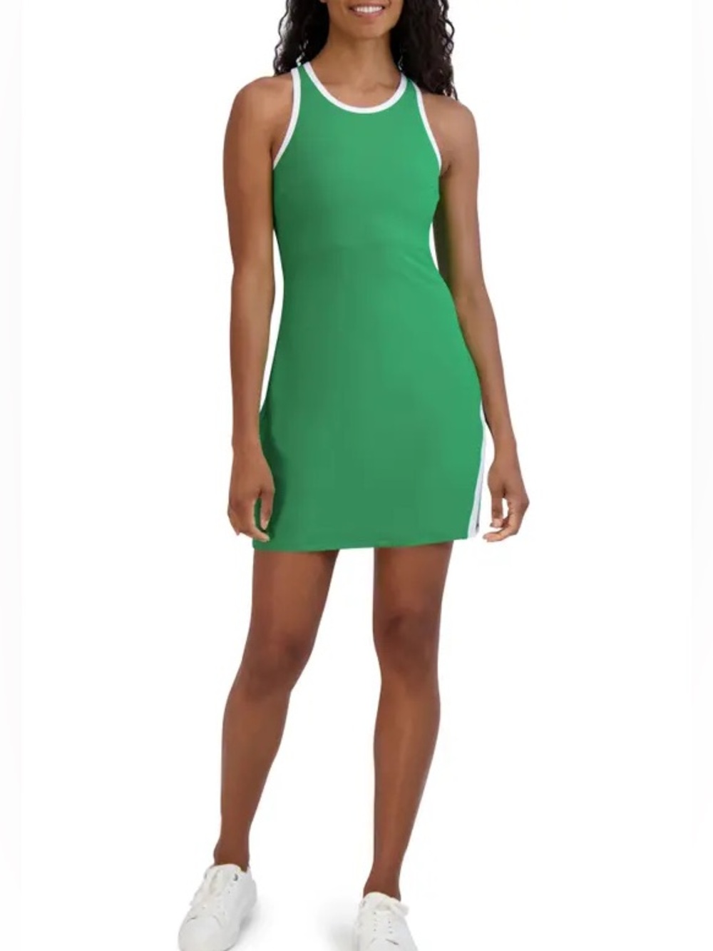SAGE Collective Racerback Athletic Dress with Built-In Shorts Size L